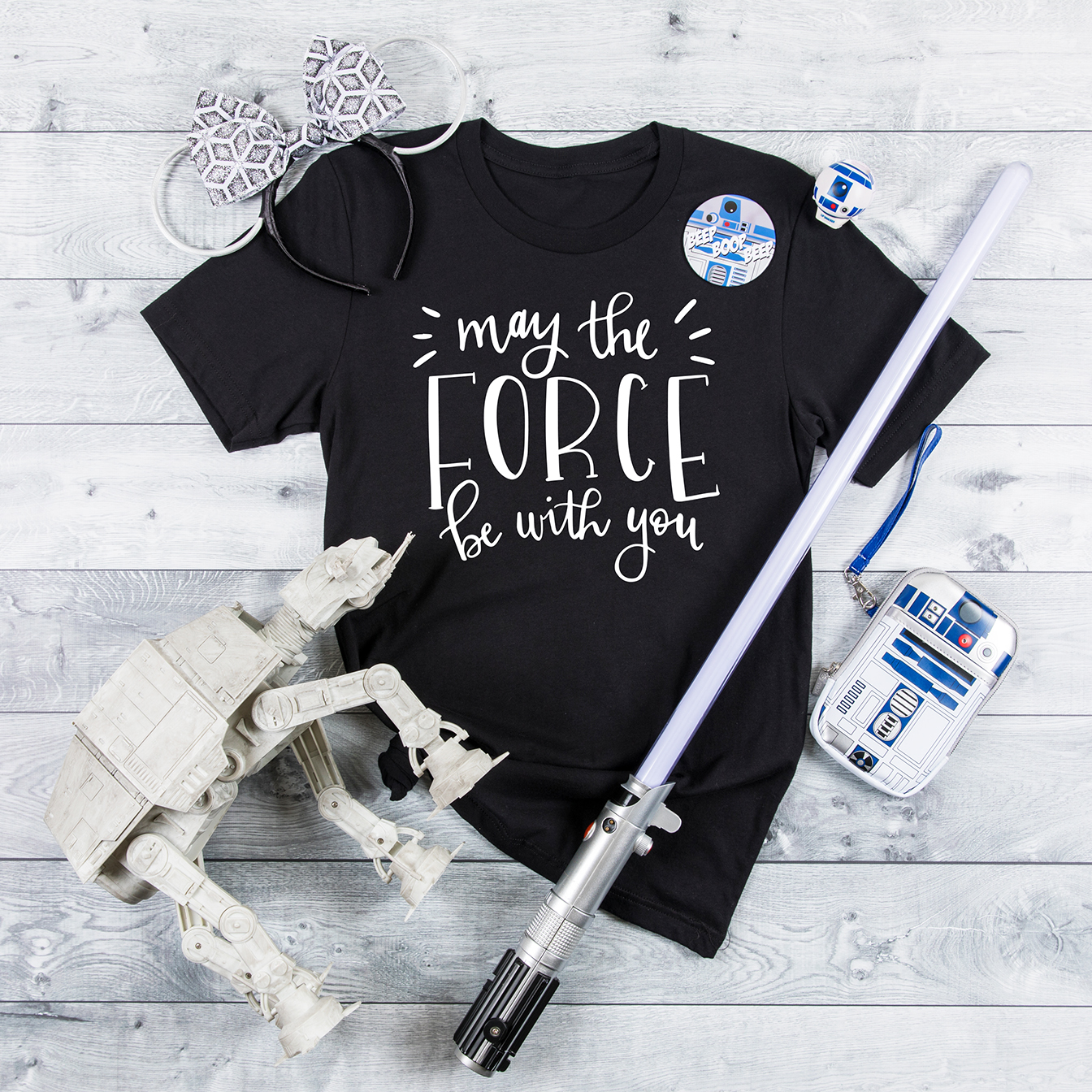 May the Force Be With You FREE Star Wars SVG by DIY Vacation Shirts