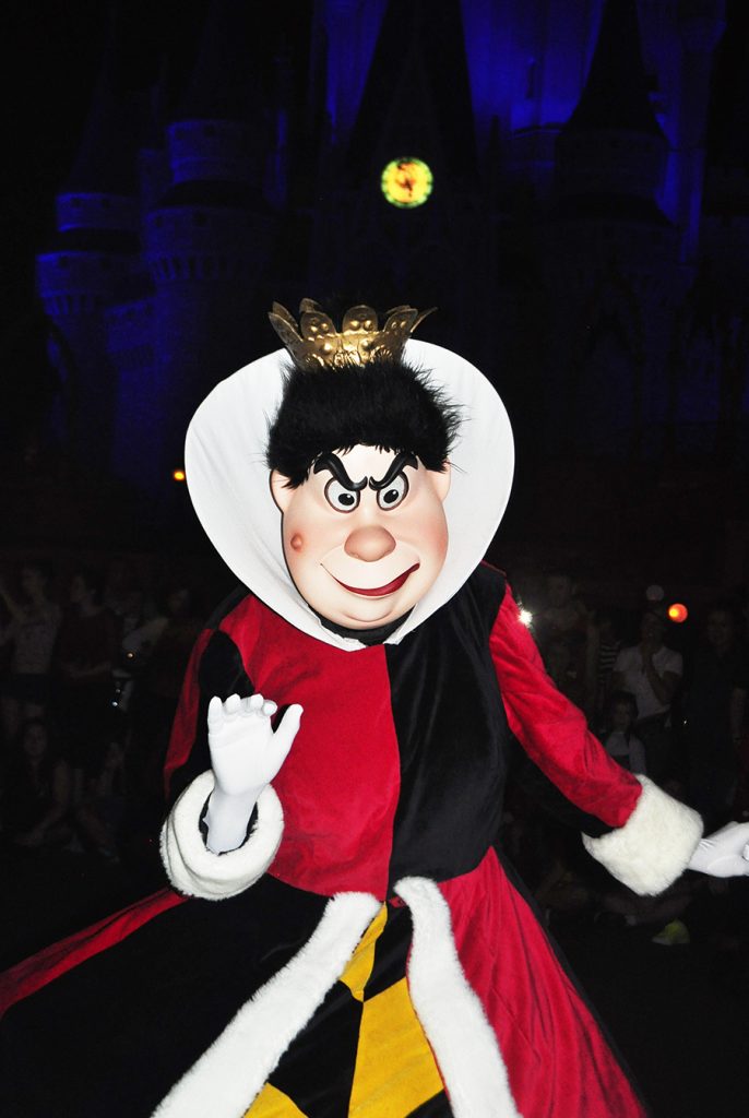 Queen of Hearts at Walt Disney World Halloween Party