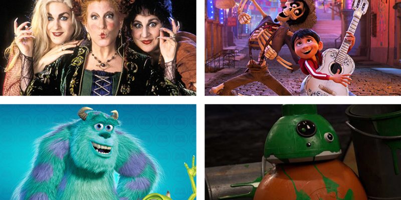 Hocus Pocus, Monsters Inc, Coco, and Lego Star Wars in List of Disney Halloween Movies