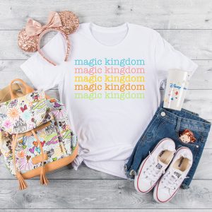 Magic Kingdom SVG File on repeat on DIY Vacation Shirt