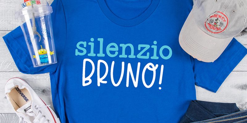 DIY Silenzio Bruno shirt with Free SVG File